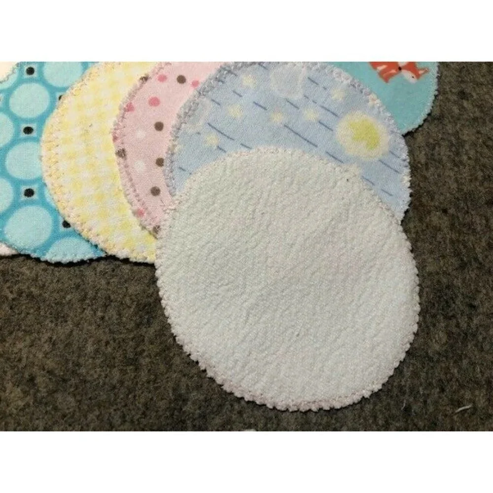 Cotton Reusable Makeup Remover Pads Wipes Washable Facial Rounds H…